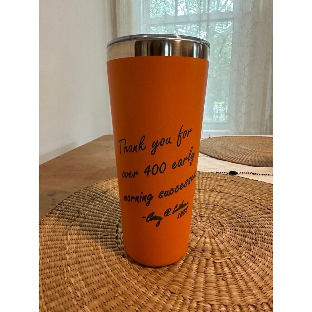 LHBS Orange tumbler cup